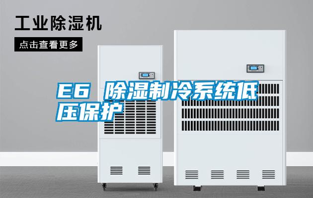 E6 除濕制冷系統(tǒng)低壓保護(hù)