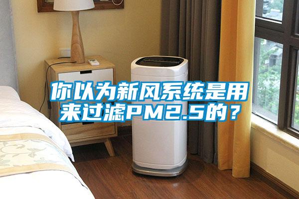 你以為新風系統(tǒng)是用來過濾PM2.5的？