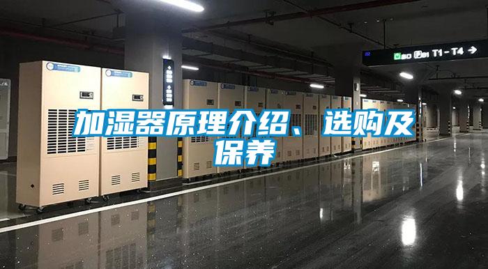加濕器原理介紹、選購(gòu)及保養(yǎng)