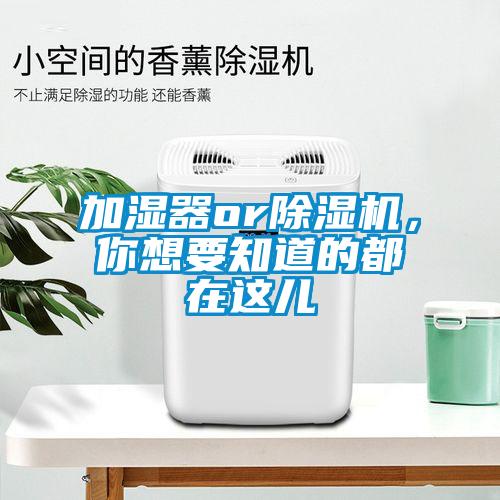 加濕器or除濕機(jī)，你想要知道的都在這兒