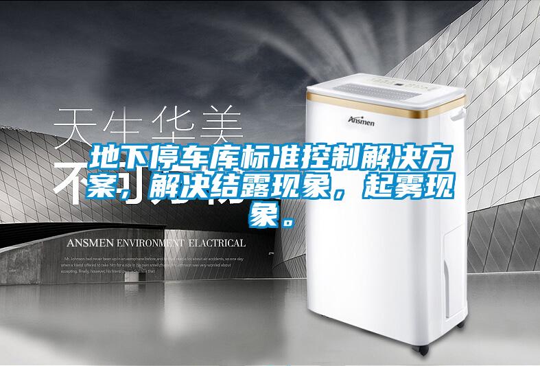 地下停車庫標(biāo)準(zhǔn)控制解決方案，解決結(jié)露現(xiàn)象，起霧現(xiàn)象。