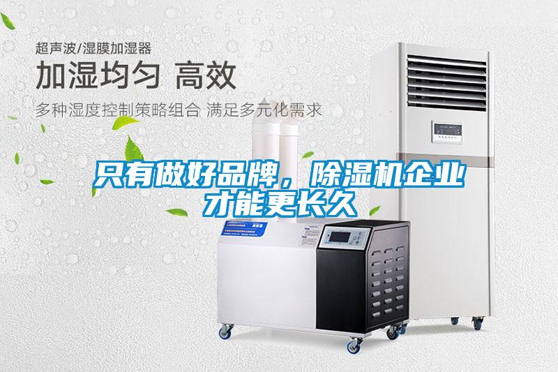 只有做好品牌，除濕機企業(yè)才能更長久