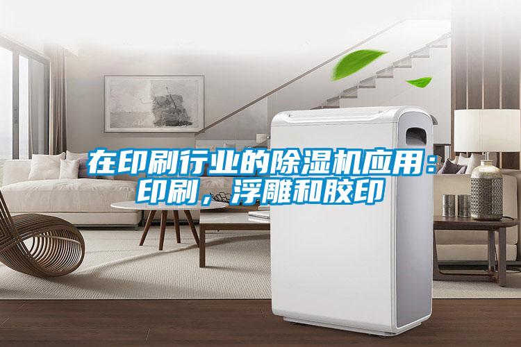 在印刷行業(yè)的除濕機(jī)應(yīng)用：印刷，浮雕和膠印