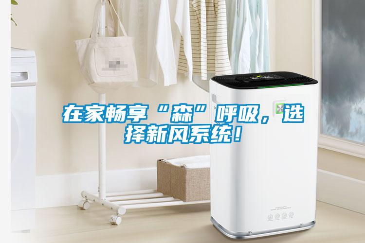 在家暢享“森”呼吸，選擇新風系統(tǒng)！
