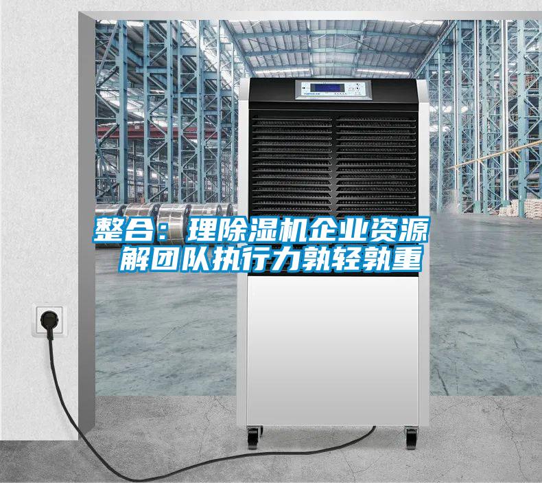 整合：理除濕機企業(yè)資源 解團隊執(zhí)行力孰輕孰重