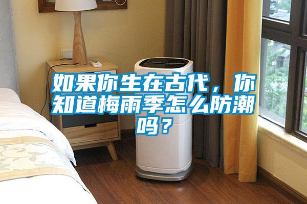 如果你生在古代，你知道梅雨季怎么防潮嗎？