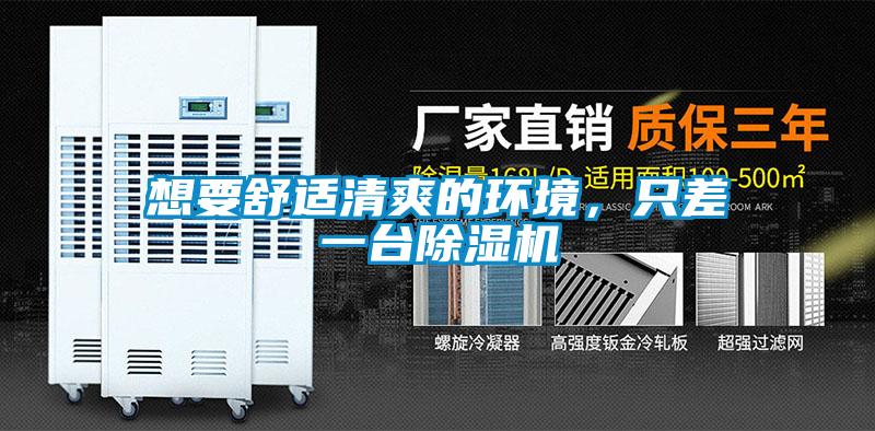 想要舒適清爽的環(huán)境，只差一臺除濕機(jī)