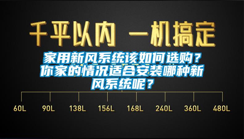 家用新風(fēng)系統(tǒng)該如何選購？你家的情況適合安裝哪種新風(fēng)系統(tǒng)呢？