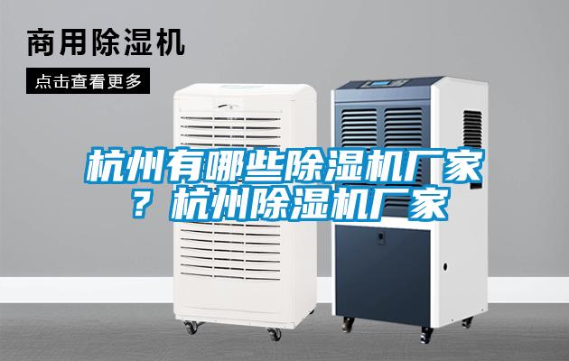 杭州有哪些除濕機(jī)廠家？杭州除濕機(jī)廠家
