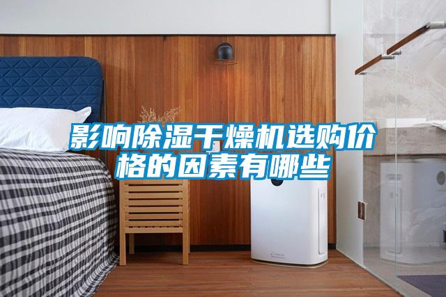 影響除濕干燥機(jī)選購(gòu)價(jià)格的因素有哪些