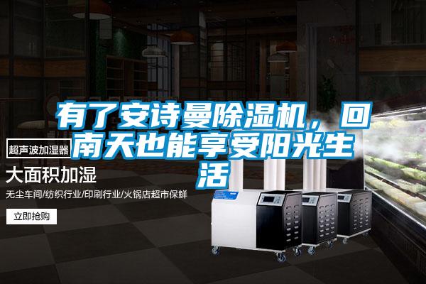 有了安詩曼除濕機，回南天也能享受陽光生活