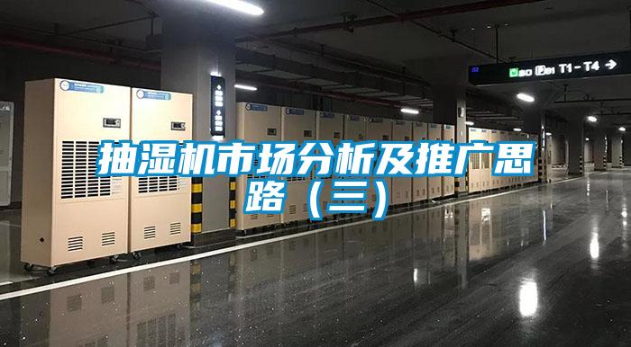 抽濕機(jī)市場分析及推廣思路（三）