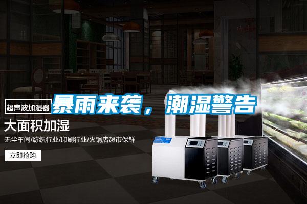 暴雨來襲，潮濕警告