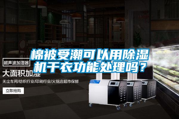 棉被受潮可以用除濕機(jī)干衣功能處理嗎？