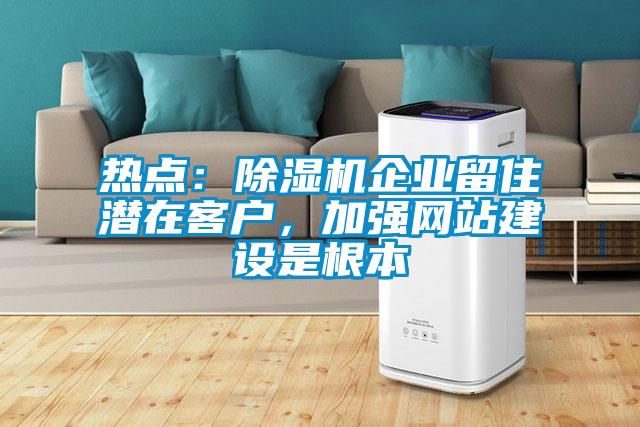 熱點：除濕機(jī)企業(yè)留住潛在客戶，加強(qiáng)網(wǎng)站建設(shè)是根本