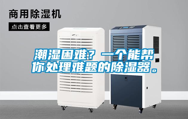 潮濕困難？一個能幫你處理難題的除濕器。