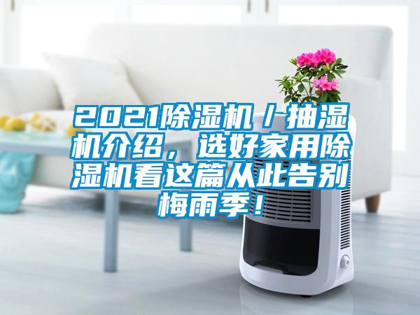 2021除濕機／抽濕機介紹，選好家用除濕機看這篇從此告別梅雨季！
