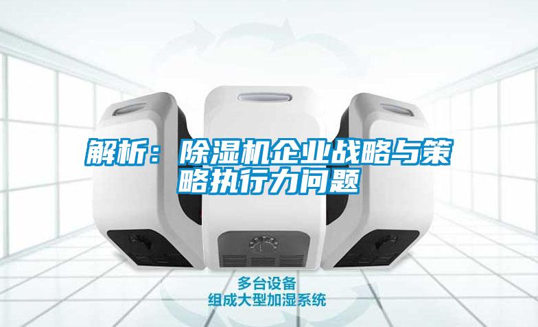 解析：除濕機(jī)企業(yè)戰(zhàn)略與策略執(zhí)行力問(wèn)題