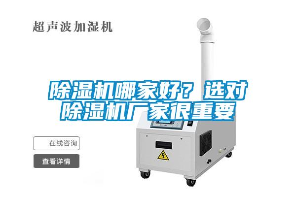 除濕機哪家好？選對除濕機廠家很重要