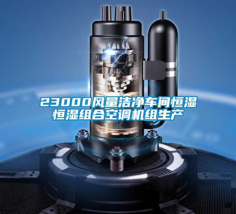 23000風(fēng)量潔凈車(chē)間恒濕恒濕組合空調(diào)機(jī)組生產(chǎn)