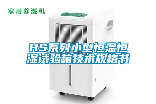 HS系列小型恒溫恒濕試驗箱技術(shù)規(guī)格書