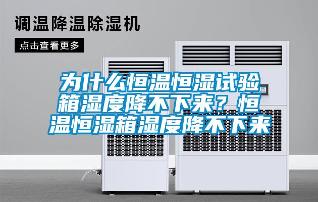 為什么恒溫恒濕試驗(yàn)箱濕度降不下來？恒溫恒濕箱濕度降不下來