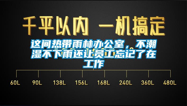 這間熱帶雨林辦公室，不潮濕不下雨還讓員工忘記了在工作