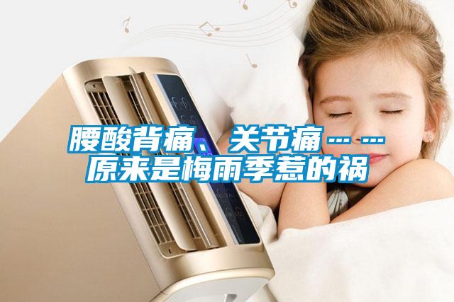 腰酸背痛、關(guān)節(jié)痛……原來(lái)是梅雨季惹的禍