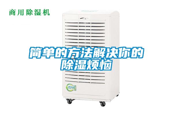 簡(jiǎn)單的方法解決你的除濕煩惱