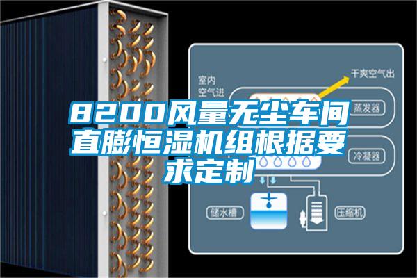 8200風量無塵車間直膨恒濕機組根據(jù)要求定制