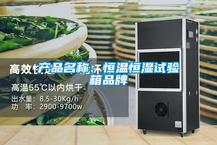 產(chǎn)品名稱：恒溫恒濕試驗箱品牌
