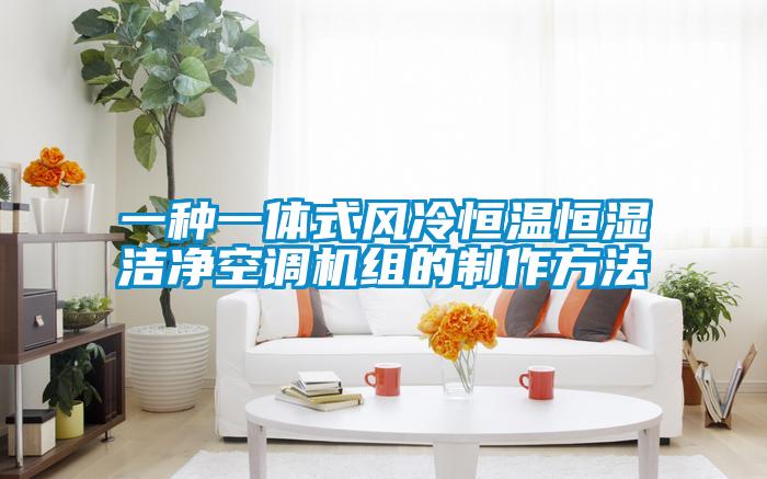 一種一體式風冷恒溫恒濕潔凈空調(diào)機組的制作方法