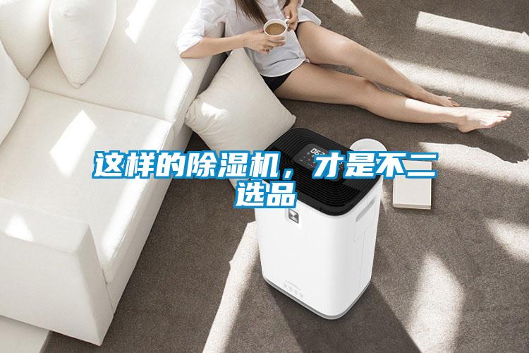 這樣的除濕機，才是不二選品