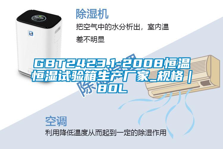 GBT2423.1-2008恒溫恒濕試驗(yàn)箱生產(chǎn)廠家_規(guī)格｜80L