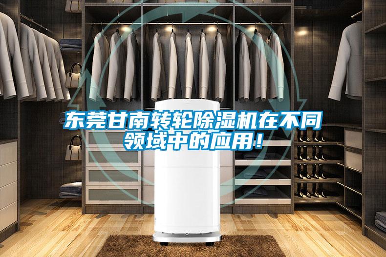 東莞甘南轉(zhuǎn)輪除濕機(jī)在不同領(lǐng)域中的應(yīng)用！