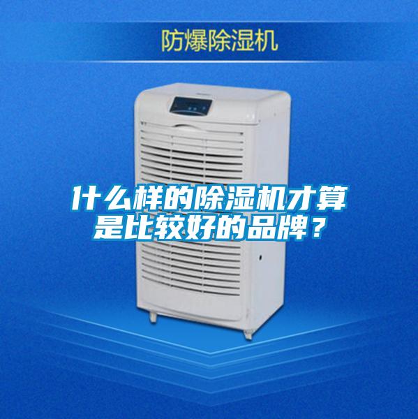什么樣的除濕機(jī)才算是比較好的品牌？