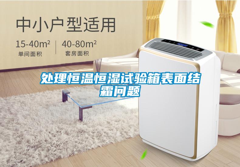 處理恒溫恒濕試驗箱表面結(jié)霜問題