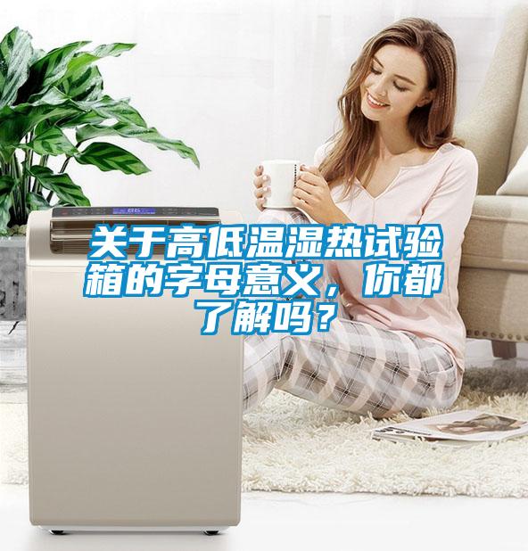 關(guān)于高低溫濕熱試驗(yàn)箱的字母意義，你都了解嗎？