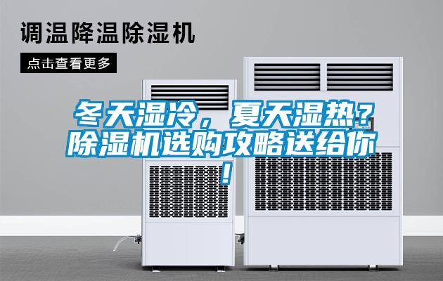 冬天濕冷，夏天濕熱？除濕機選購攻略送給你！