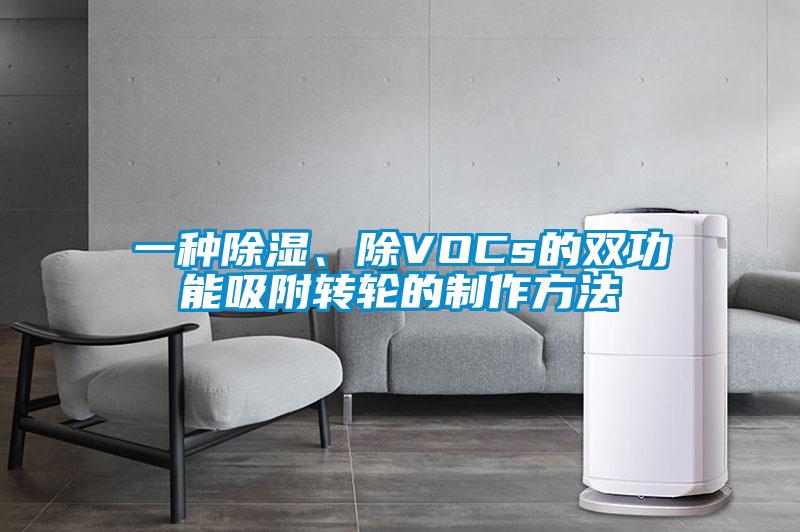 一種除濕、除VOCs的雙功能吸附轉(zhuǎn)輪的制作方法