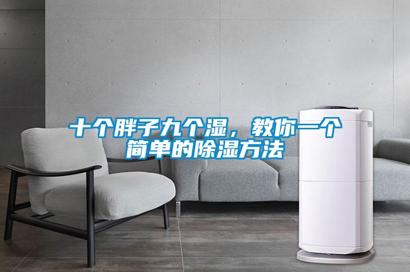 十個胖子九個濕，教你一個簡單的除濕方法