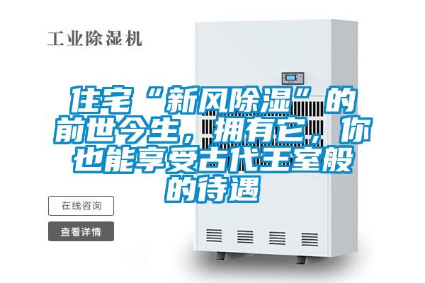 住宅“新風(fēng)除濕”的前世今生，擁有它，你也能享受古代王室般的待遇