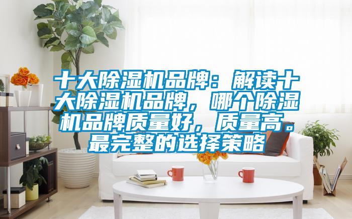 十大除濕機(jī)品牌：解讀十大除濕機(jī)品牌，哪個(gè)除濕機(jī)品牌質(zhì)量好，質(zhì)量高。最完整的選擇策略