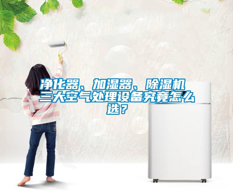 凈化器、加濕器、除濕機 三大空氣處理設備究竟怎么選？