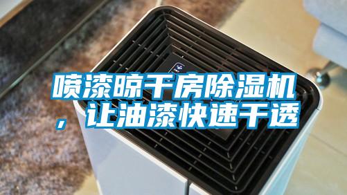 噴漆晾干房除濕機(jī)，讓油漆快速干透