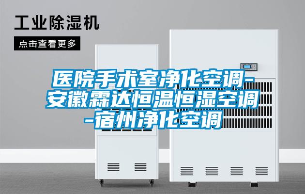 醫(yī)院手術室凈化空調(diào)-安徽霖達恒溫恒濕空調(diào)-宿州凈化空調(diào)