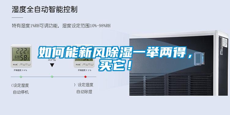 如何能新風除濕一舉兩得，買它！