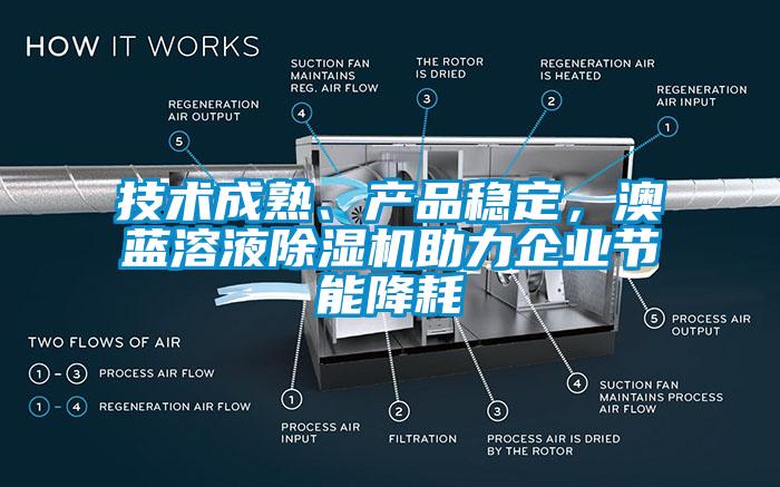 技術(shù)成熟、產(chǎn)品穩(wěn)定，澳藍(lán)溶液除濕機(jī)助力企業(yè)節(jié)能降耗