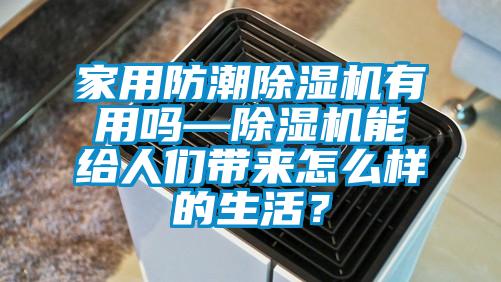家用防潮除濕機有用嗎—除濕機能給人們帶來怎么樣的生活？
