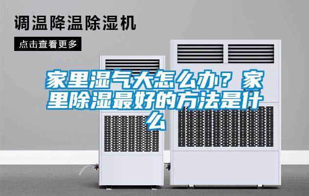 家里濕氣大怎么辦？家里除濕最好的方法是什么